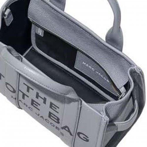 GREY LEATHER THE MINI TOTE BAG