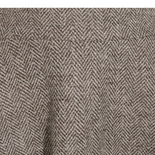 BROWN CASHMERE SKIRT