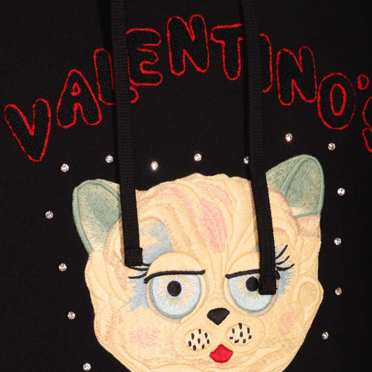 BLACK COTTON SWEATSHIRT