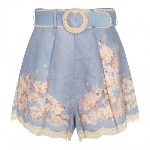 LIGHT BLUE COTTON SHORT