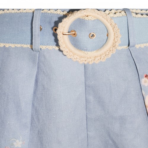 LIGHT BLUE COTTON SHORT