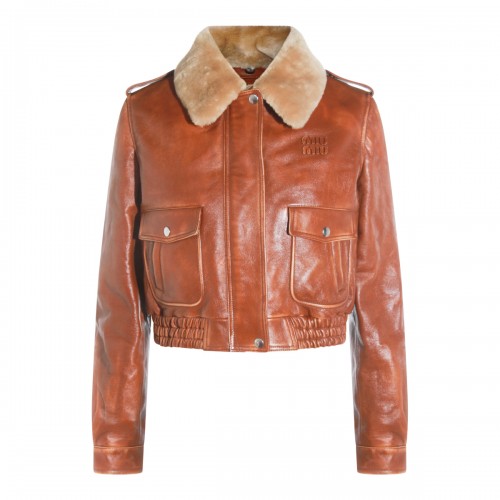 BROWN LEATHER JACKET