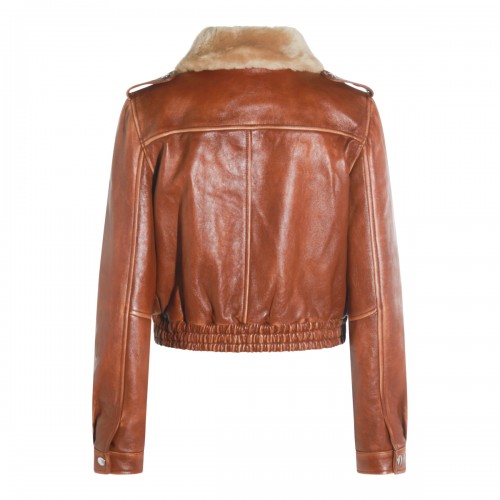 BROWN LEATHER JACKET