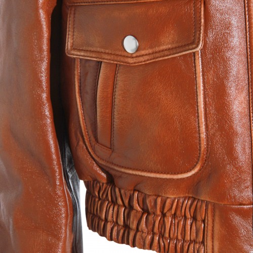 BROWN LEATHER JACKET