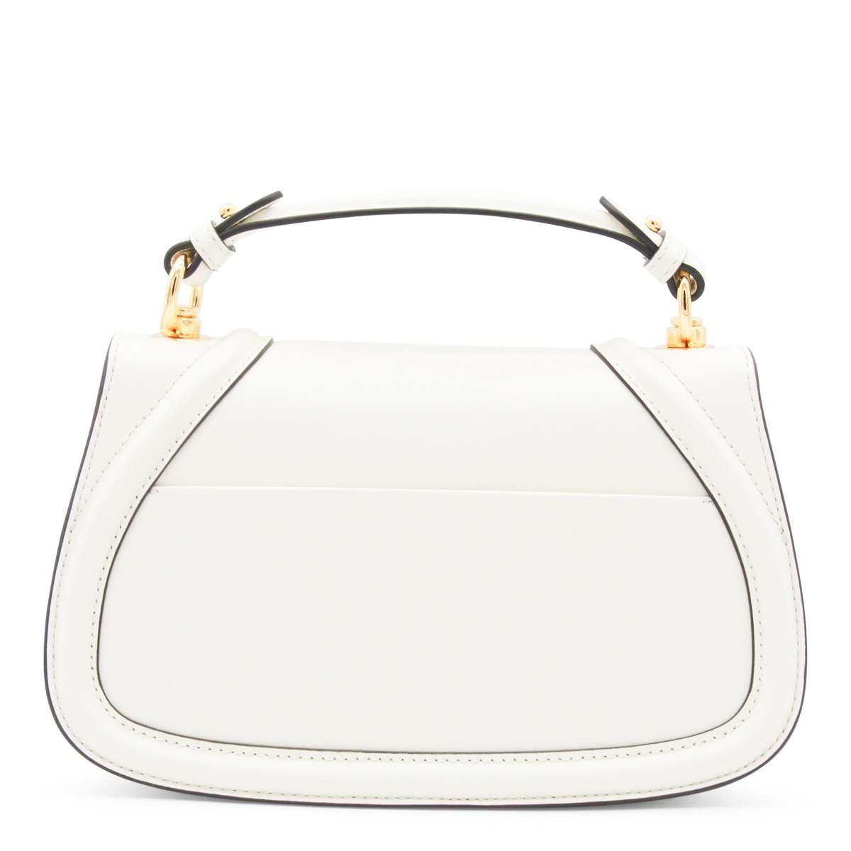 WHITE LEATHER BLONDIE MEDIUM SHOULDER...