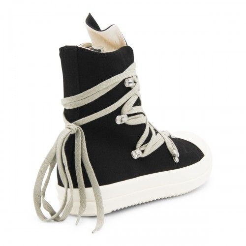 BLACK AND WHITE MEGALACE SNEAKERS