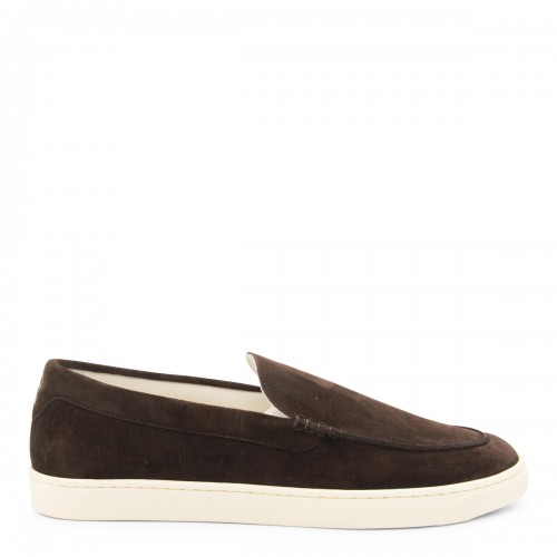 DARK BROWN LEATHER SNEAKERS