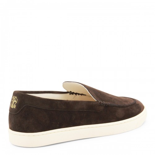 DARK BROWN LEATHER SNEAKERS