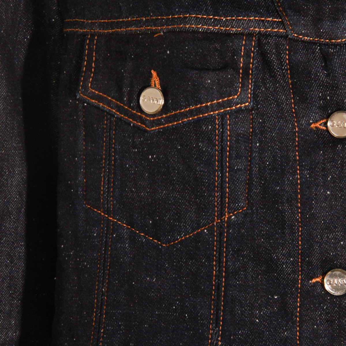 DARK BLUE COTTON DENIM JACKET DARK BLUE COTTON DENIM JACKET