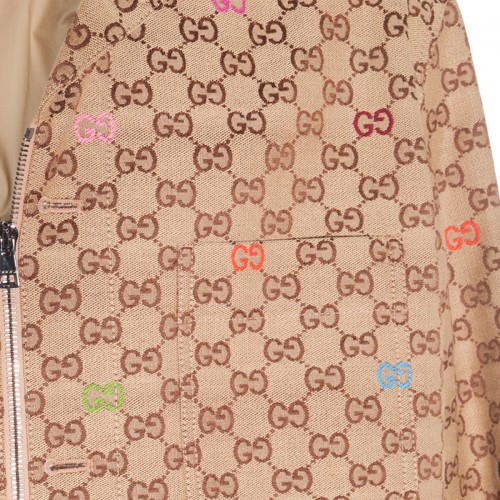BEIGE COTTON CASUAL JACKET