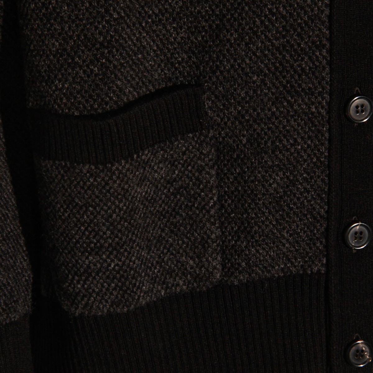DARK GREY WOOL KNITWEAR