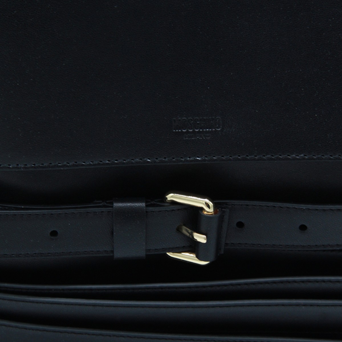 BLACK LEATHER BACKPACK