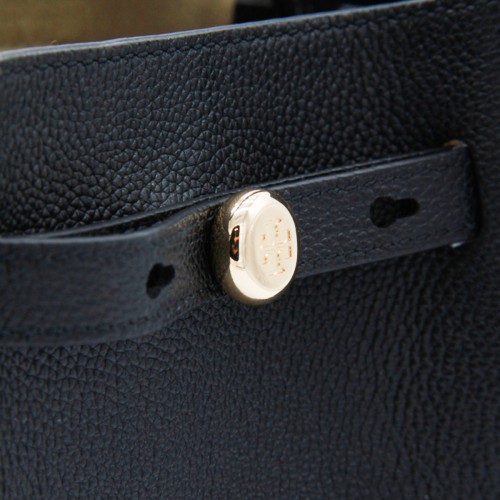 BLACK LEATHER ROMY SATCHELS