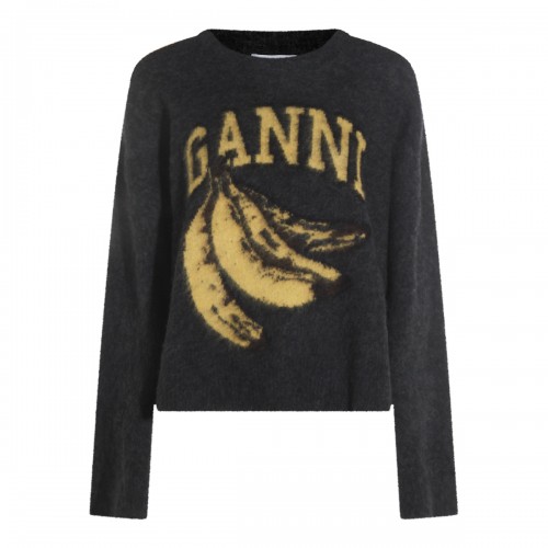 DARK GREY WOOL KNITWEAR