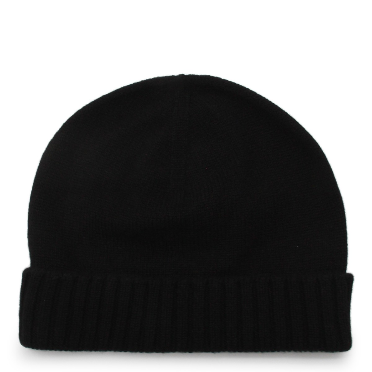 BLACK WOOL BEANIE