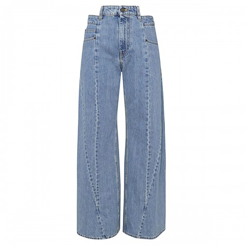 LIGHT BLUE COTTON JEANS