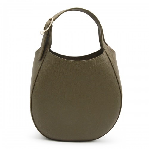 GREEN LEATHER LE FOULONNE' S CROSSBODY BAG