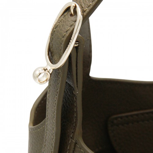 GREEN LEATHER LE FOULONNE' S CROSSBODY BAG