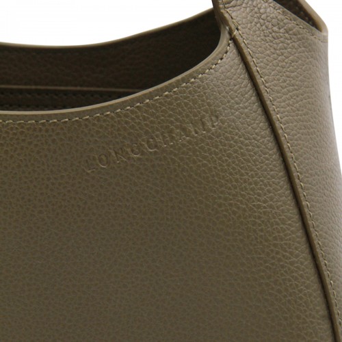 GREEN LEATHER LE FOULONNE' S CROSSBODY BAG
