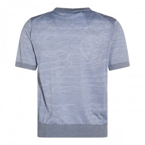 LIGHT BLUE COTTON KNITWEAR