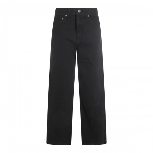 BLACK COTTON JEANS
