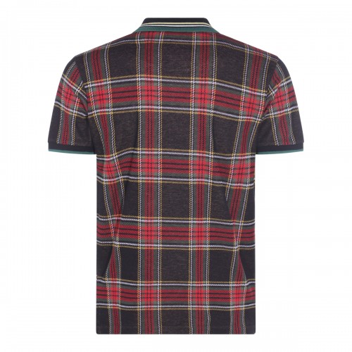RED AND GREEN COTTON POLO SHIRT