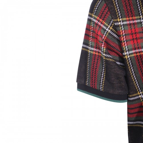RED AND GREEN COTTON POLO SHIRT