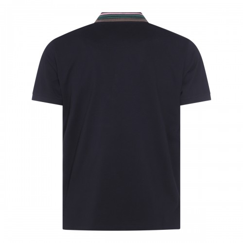 BLACK COTTON POLO SHIRT