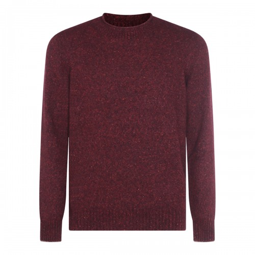 DARK RED COTTON KNITWEAR