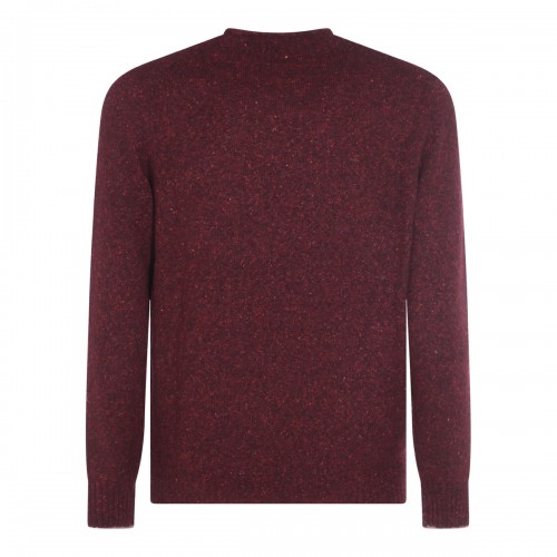 DARK RED COTTON KNITWEAR