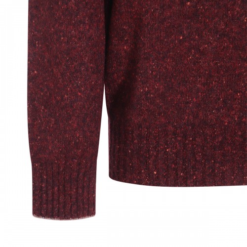 DARK RED COTTON KNITWEAR