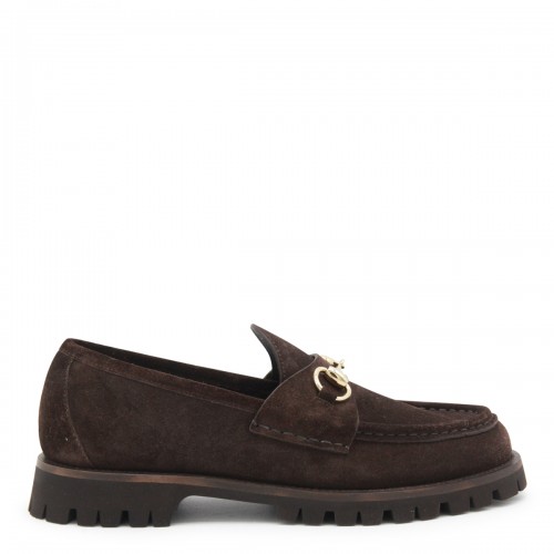 DARK BROWN LEATHER LOAFERS