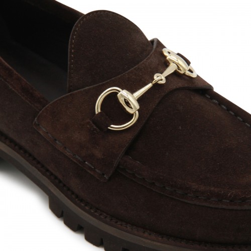DARK BROWN LEATHER LOAFERS