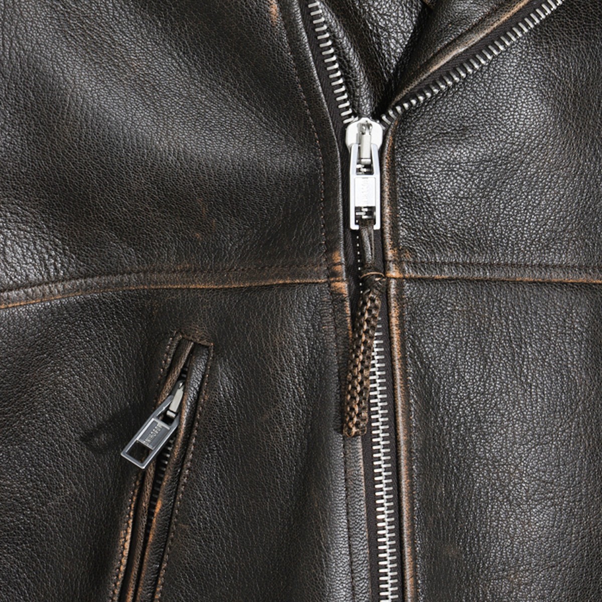 BROWN LEATHER JACKET