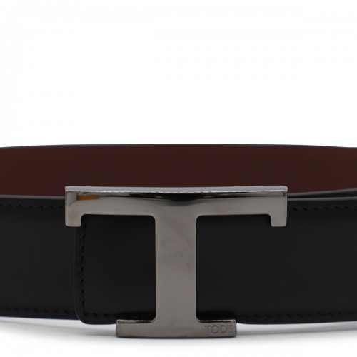 BLACK LEATHER BELT