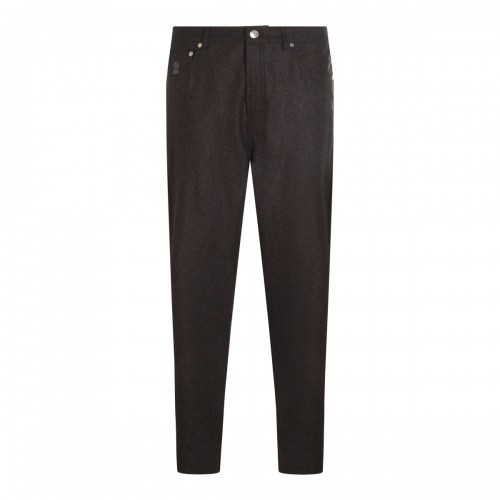 BROWN COTTON PANTS