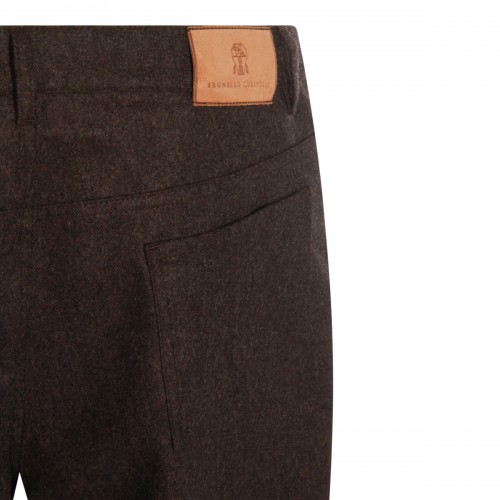 BROWN COTTON PANTS