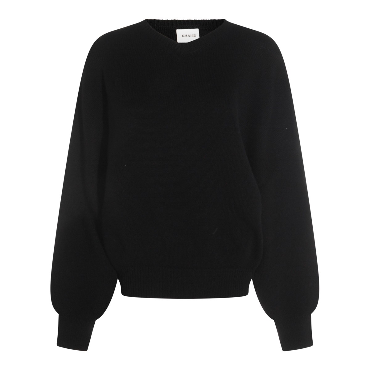 BLACK WOOL KNITWEAR