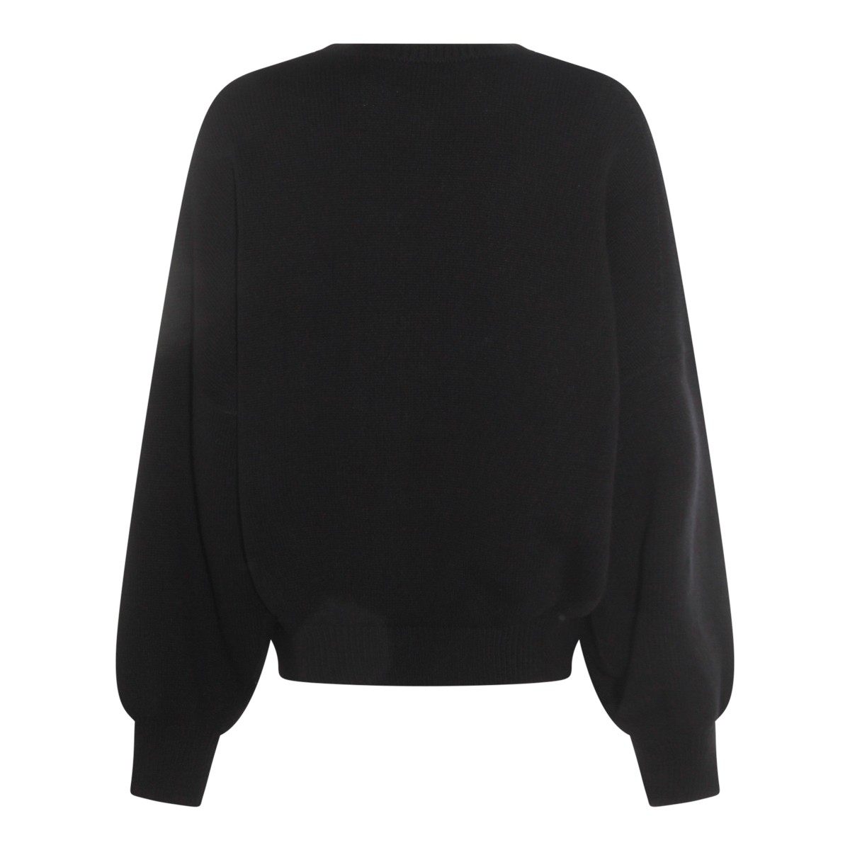 BLACK WOOL KNITWEAR