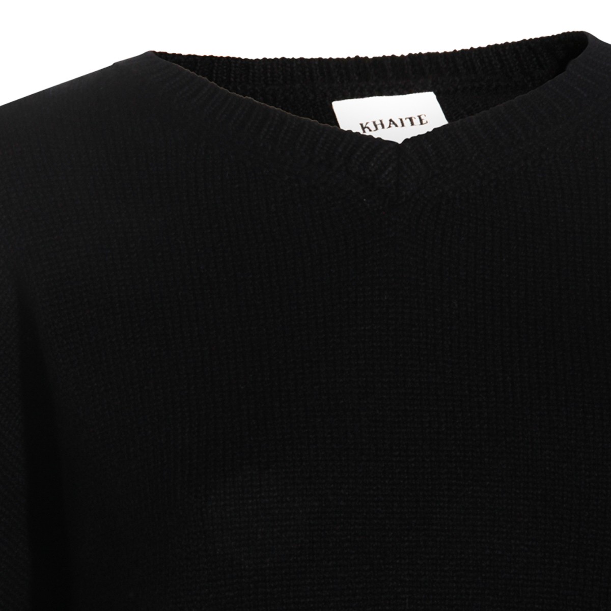 BLACK WOOL KNITWEAR