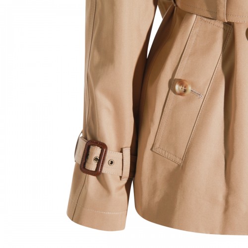 BEIGE COTTON TRENCH COAT