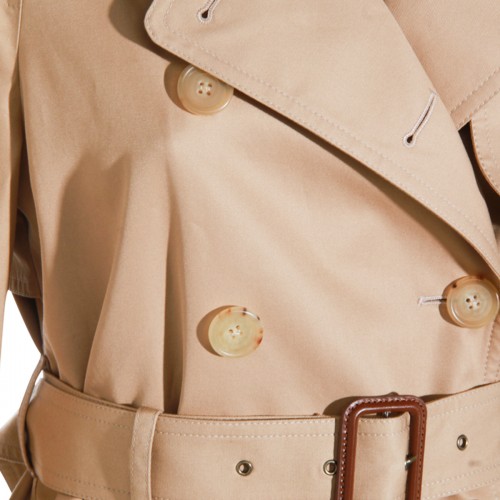 BEIGE COTTON TRENCH COAT