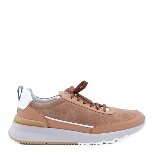 BROWN LEATHER SNEAKERS