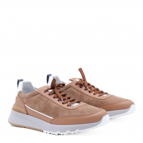 BROWN LEATHER SNEAKERS