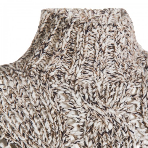 BROWN COTTON KNITWEAR