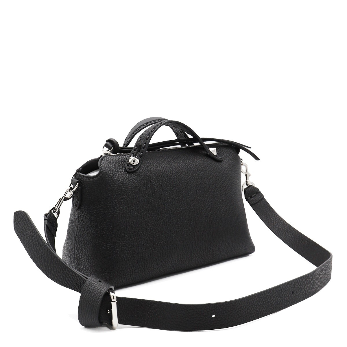ハンドバッグ FENDI TOP HANDLE BAGS NERO Fendi Vintage SAS Penguin Trapezoid Top Handle Bag