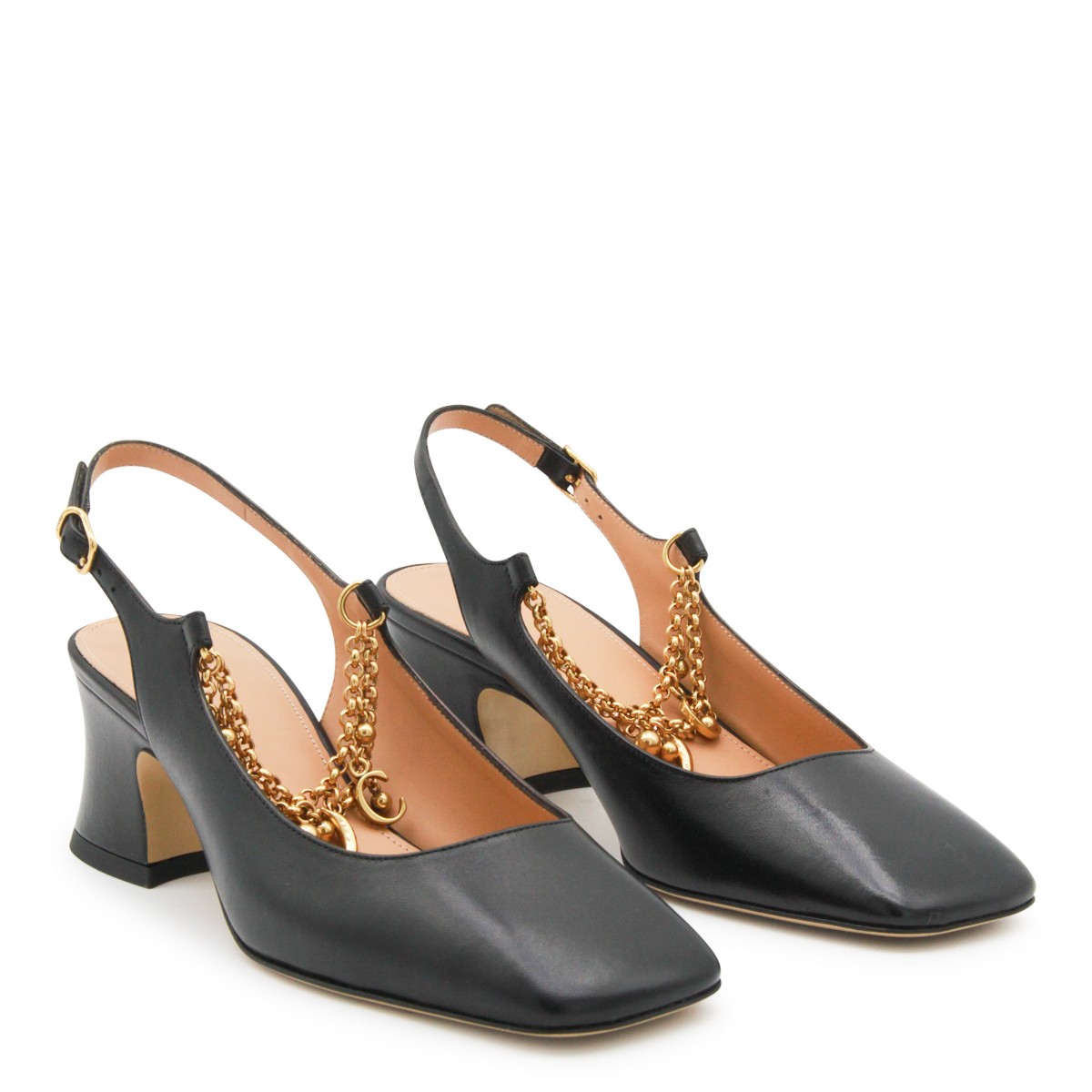 BLACK LEATHER PUMPS BLACK LEATHER PUMPS