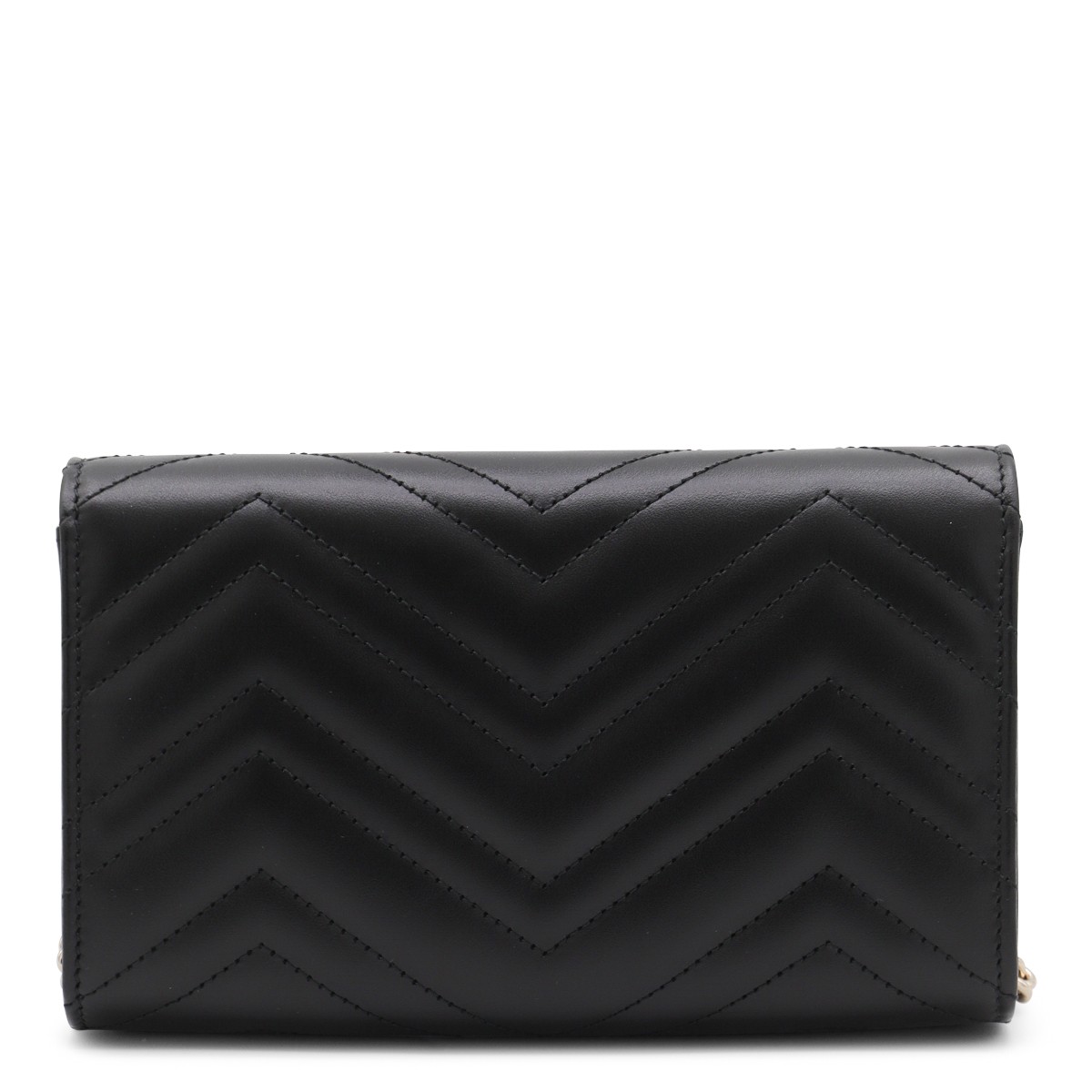 BLACK LEATHER GG MARMONT WALLET BLACK LEATHER GG MARMONT WALLET