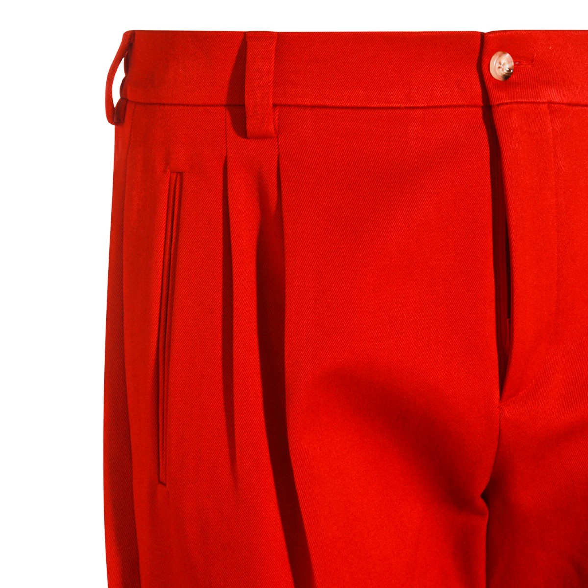 RED COTTON PANTS