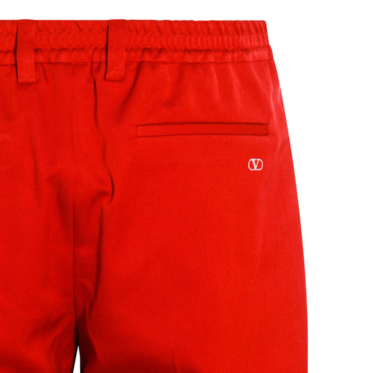 RED COTTON PANTS